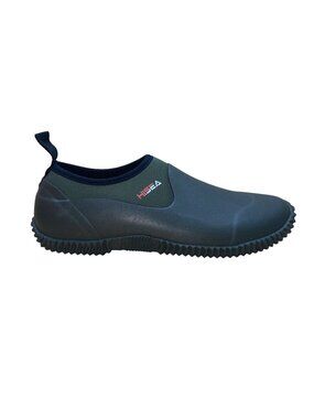 Hisea Men’s Green Rubber Waterproof Rain Garden Slip-On Shoes Size 8
